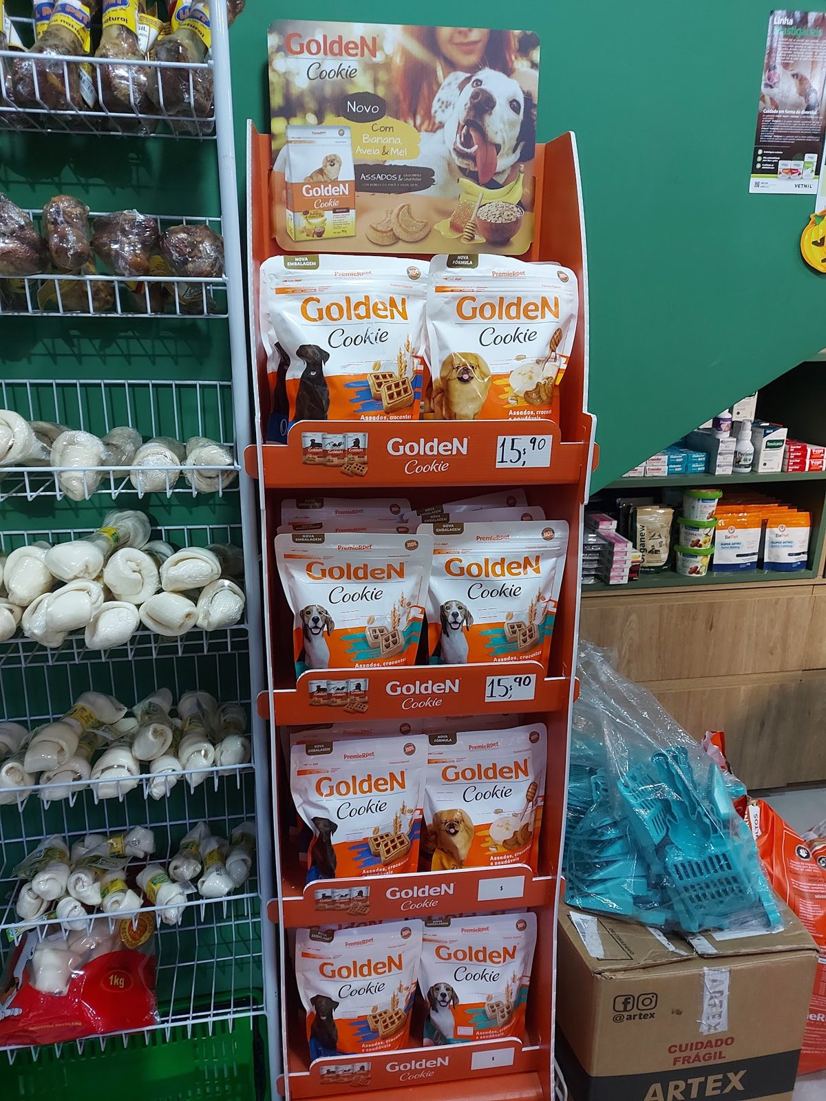 Biscoitos e mimos no Pet Shop Dálmata
